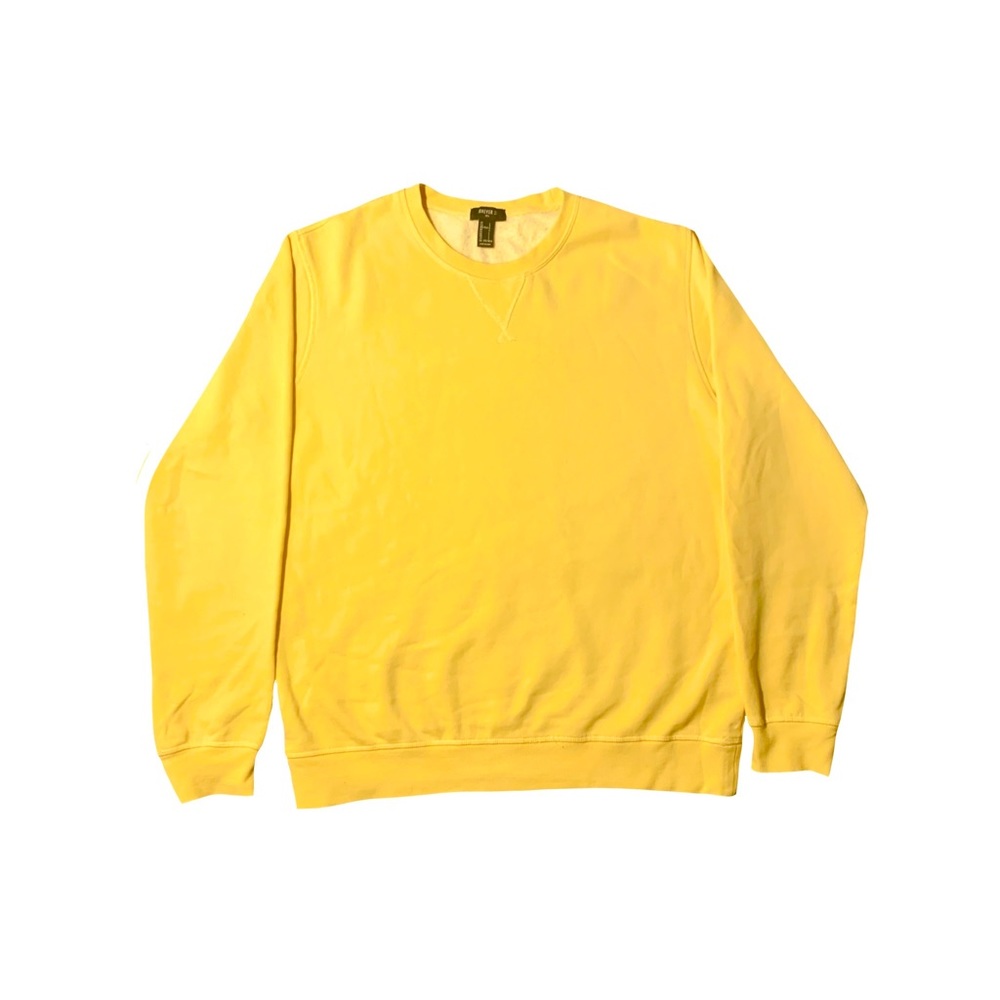 Yellow Cotton Long Sleeve Sweater